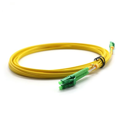 corde de correction optique de fibre de duplex de 3.0mm, câble LC de correction de fibre de mode unitaire au LC