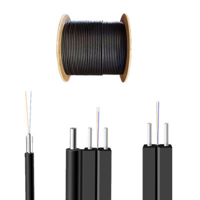 câble d'interface aérien de PVC LSZH G652D de 5m, noyau 2 optique de fibre de fil de baisse