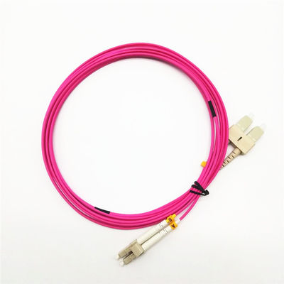 Basse corde de correction optique de fibre de duplex des capteurs Om4 de perte de retour