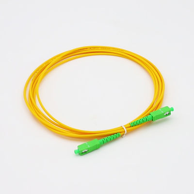 PVC G652D du SM millimètre 3.0mm avec la corde de correction optique de fibre de connecteur de Sc/Apc