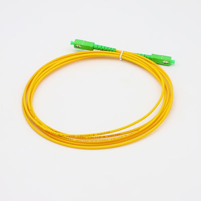 Corde de correction optique de fibre de PVC G652D Sc/Apc de mode unitaire