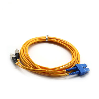 Duplex avec du Sc UPC à la corde de correction optique de fibre de connecteur de Fc UPC