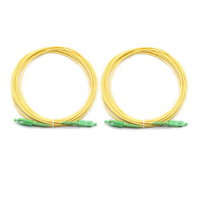 Sc/Apc à la corde de correction optique de fibre de SM de PVC 3.0mm de Sc/Apc G652D