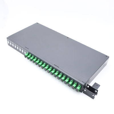 Type diviseur 1x16 de 0.5m de bâti de support de noir de SMF-28e